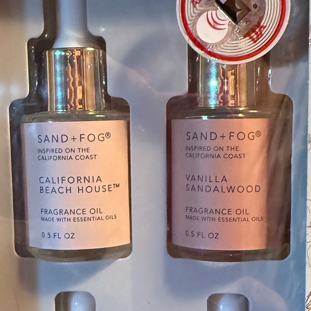 Sand + Fog NWT Inspired On The California Coast Fragrance Oil Dropper Set - Picture 3 of 6